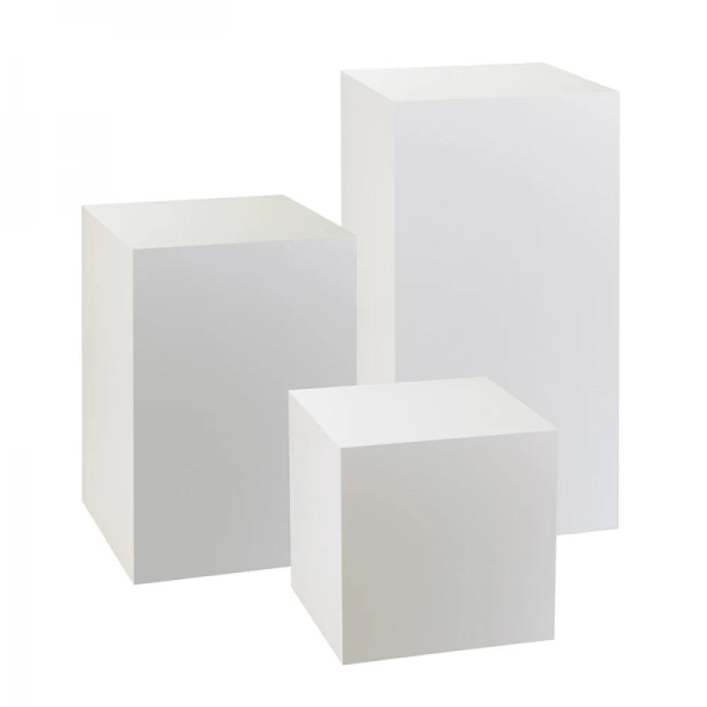 White Display Plinth (300mm x 600mm) Hire